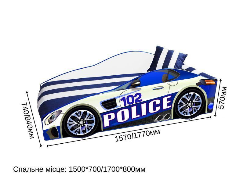 Ліжко машинка Еліт Принцеса для дівчинки 617171 фото